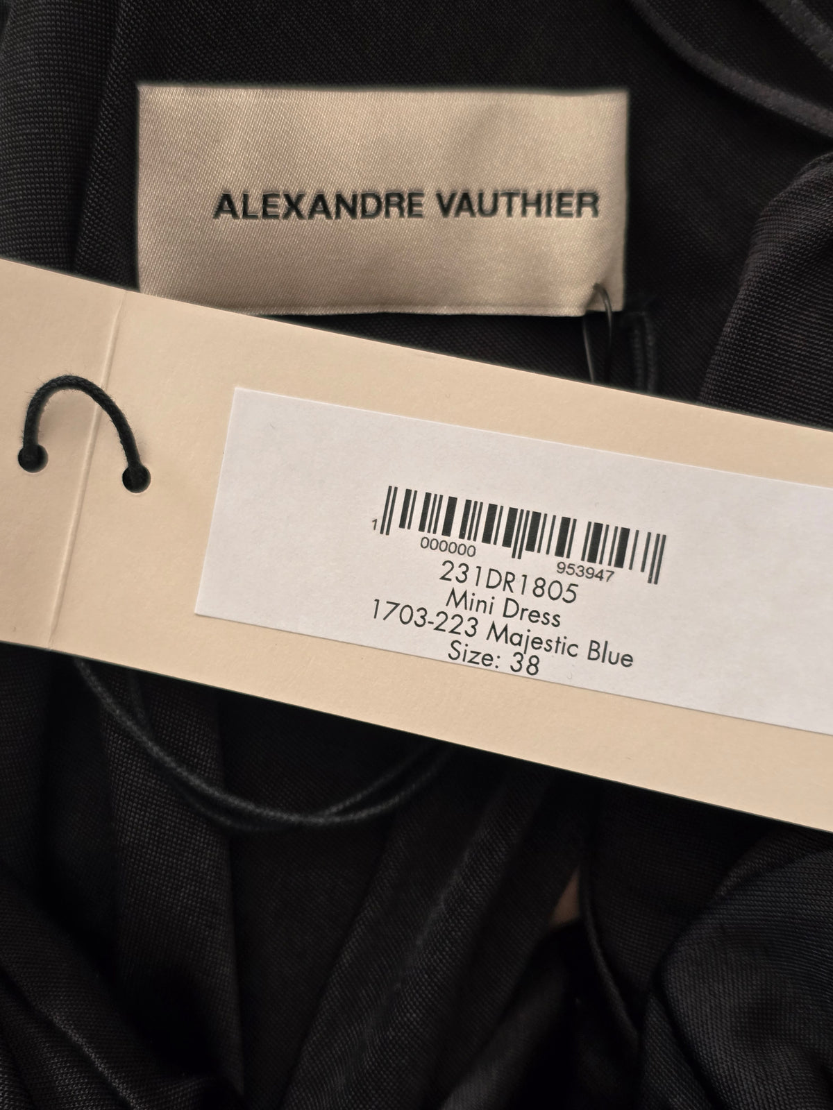 Alexandre Vauthier — Mini Robe Disco Sequins Bleu Électrique T38