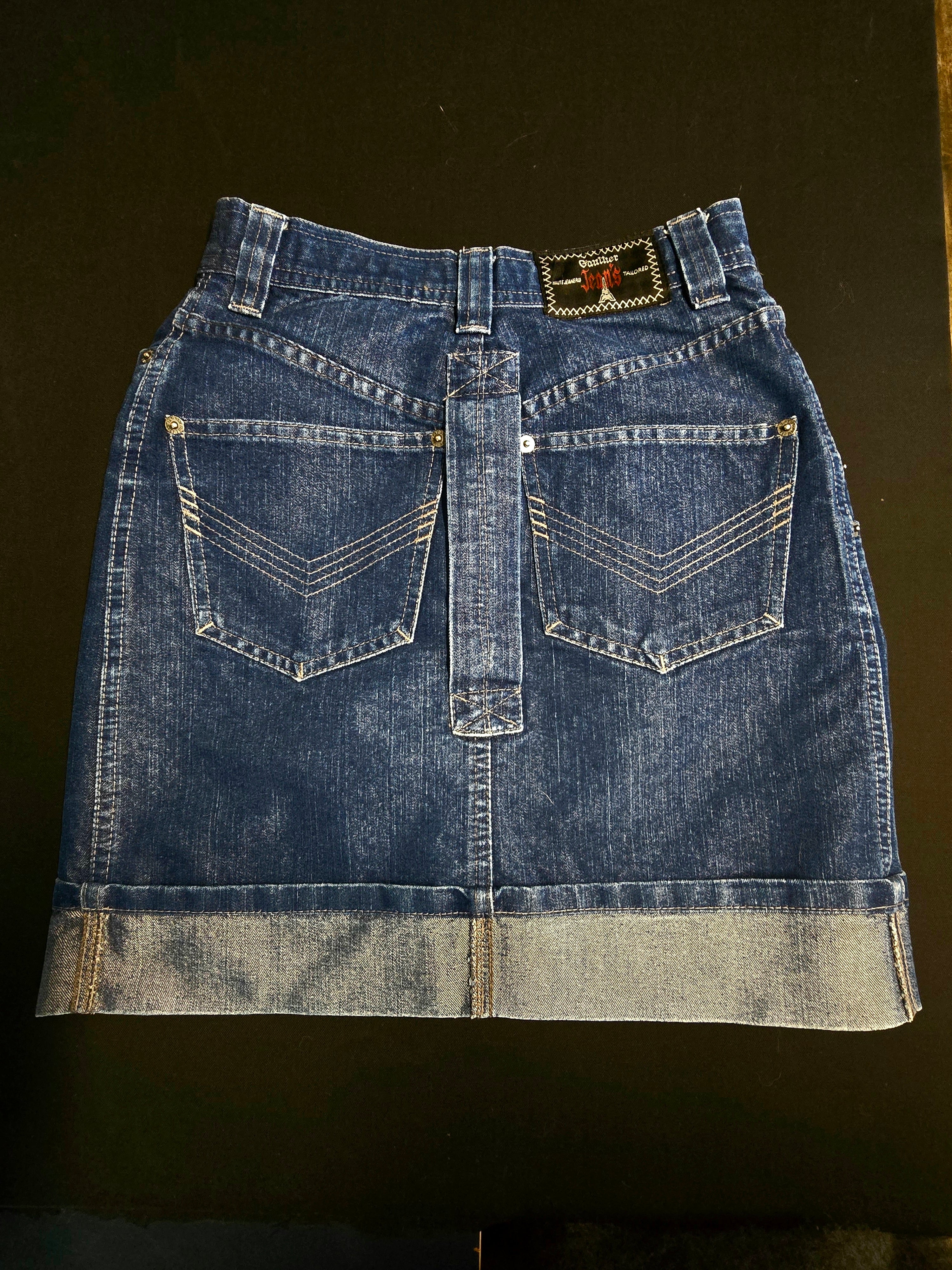 Gaultier jeans jupe en denin
