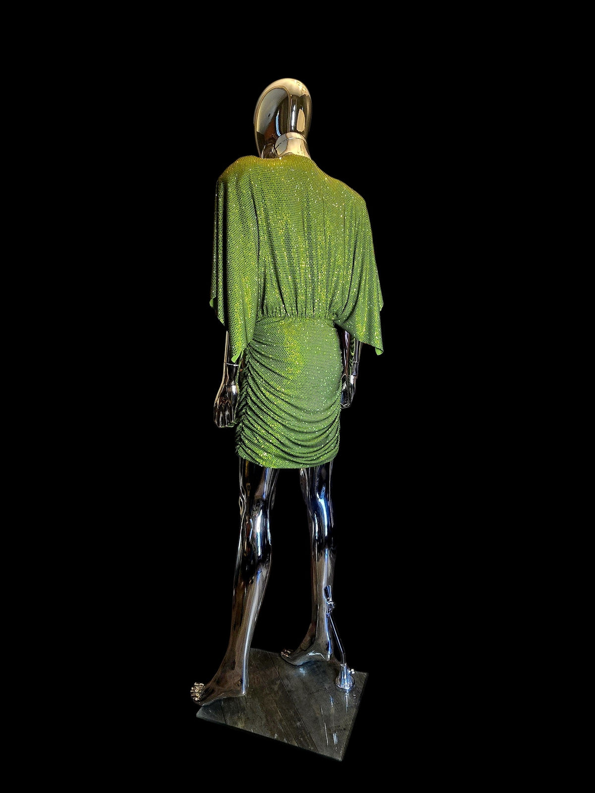 robe courte plissée cristaux Alexandre Vauthier - L.F Lusso