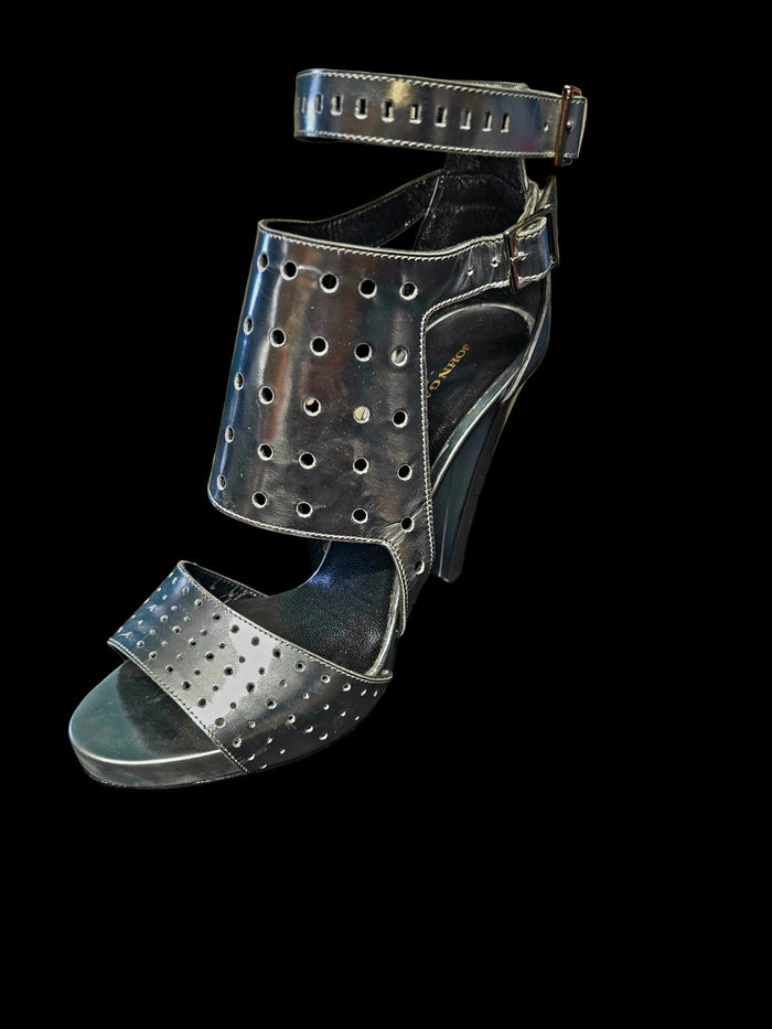 John Galliano silver sandals size 39 vintage - L.F Lusso