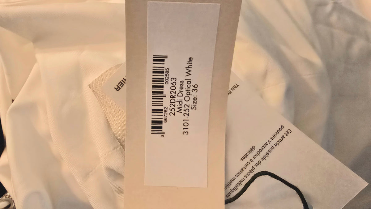 Alexandre Vauthier midi dress optical white size T36 - L.F Lusso