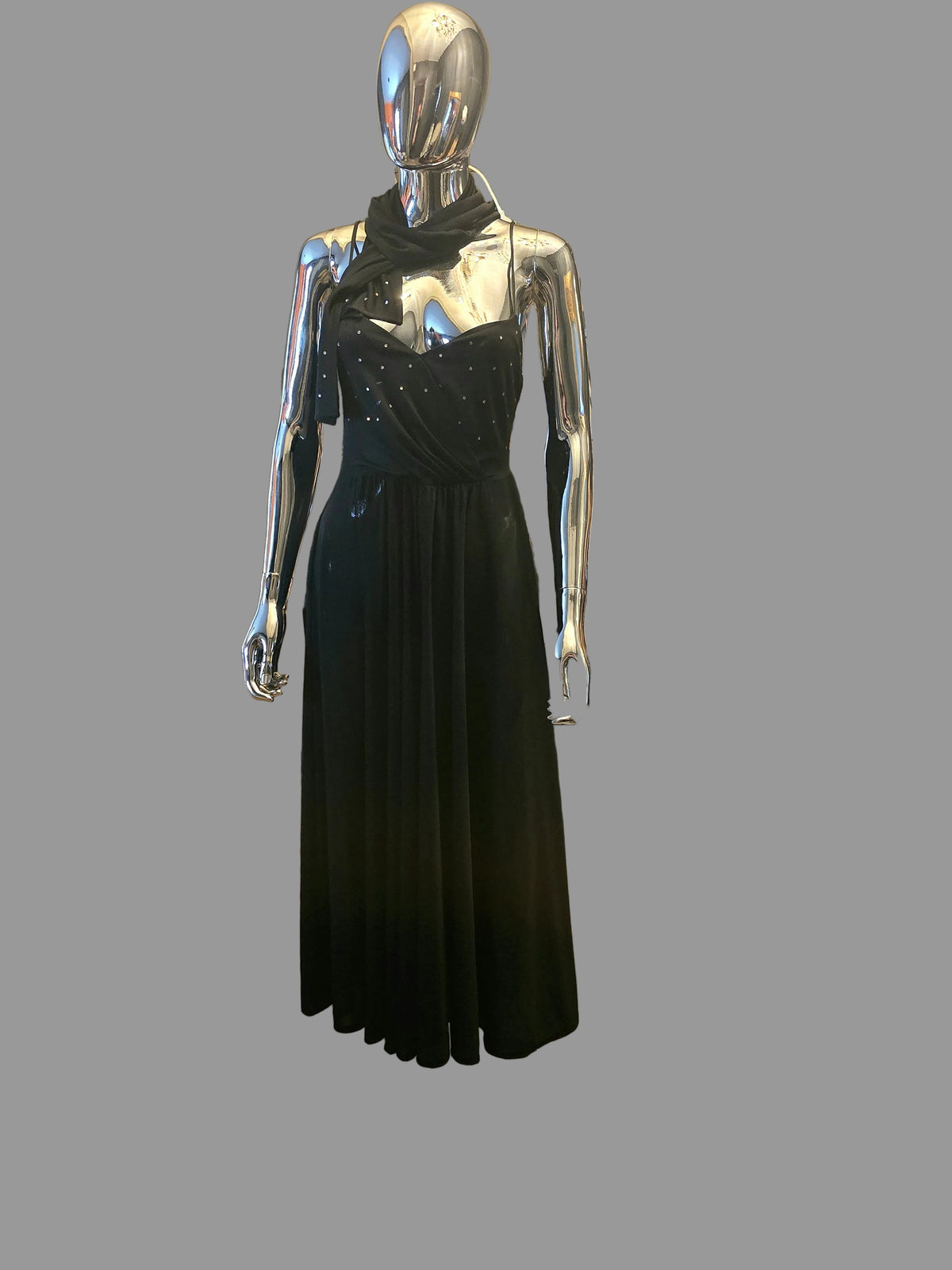 Pierre Balmain Robe de Soirée Bustier Strass Plissée T38