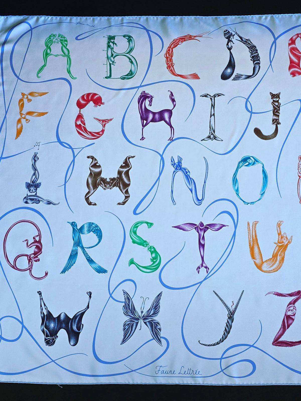 Hermès – Carré de Soie "Faune Létrée" 90×90 cm – 2014