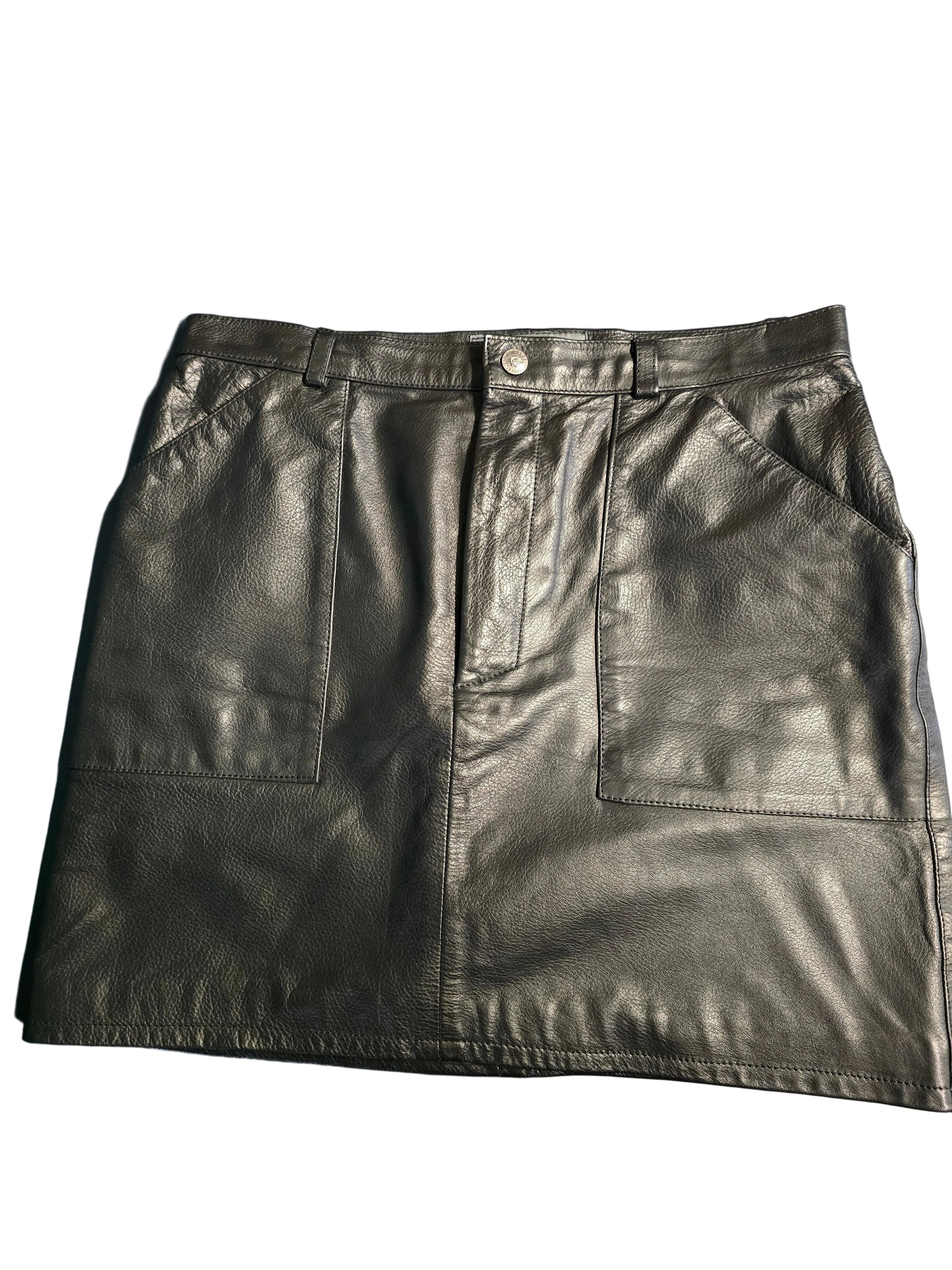 Versace jupe en cuir