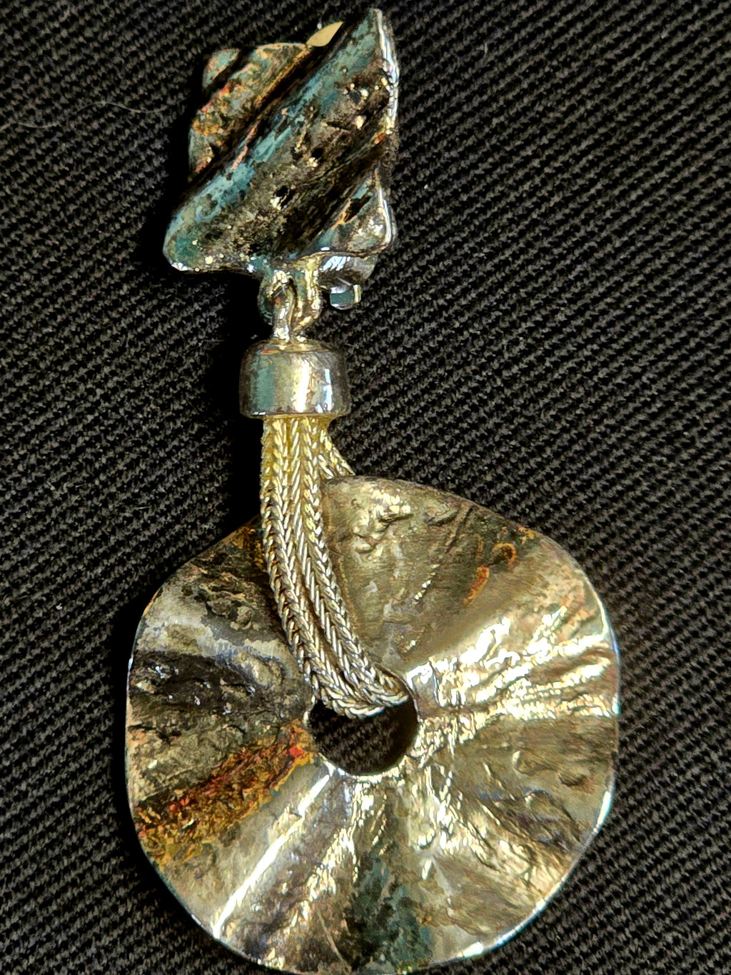 YSL clips d oreille métal argenté Y2K