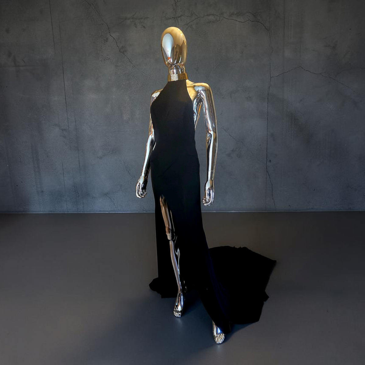 Alexandre Vauthier robe longue dos nu bijoux coup or - L.F Lusso