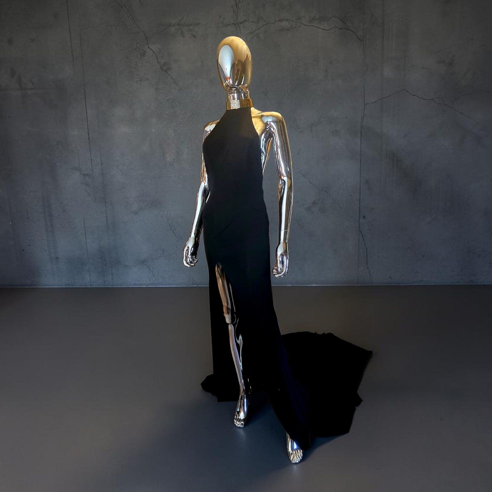 Alexandre Vauthier robe longue dos nu bijoux coup or - L.F Lusso