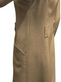 Courrèges Hyperbole Robe Laine Beige Années 70 T38
