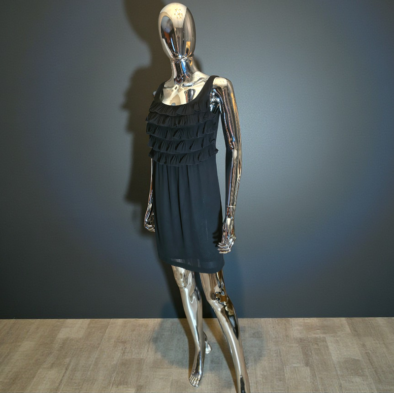 Valentino robe courte noire frou-frou - L.F Lusso