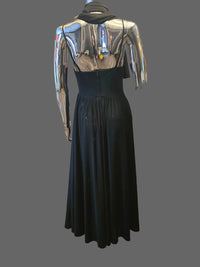 Pierre Balmain Robe de Soirée Bustier Strass Plissée T38