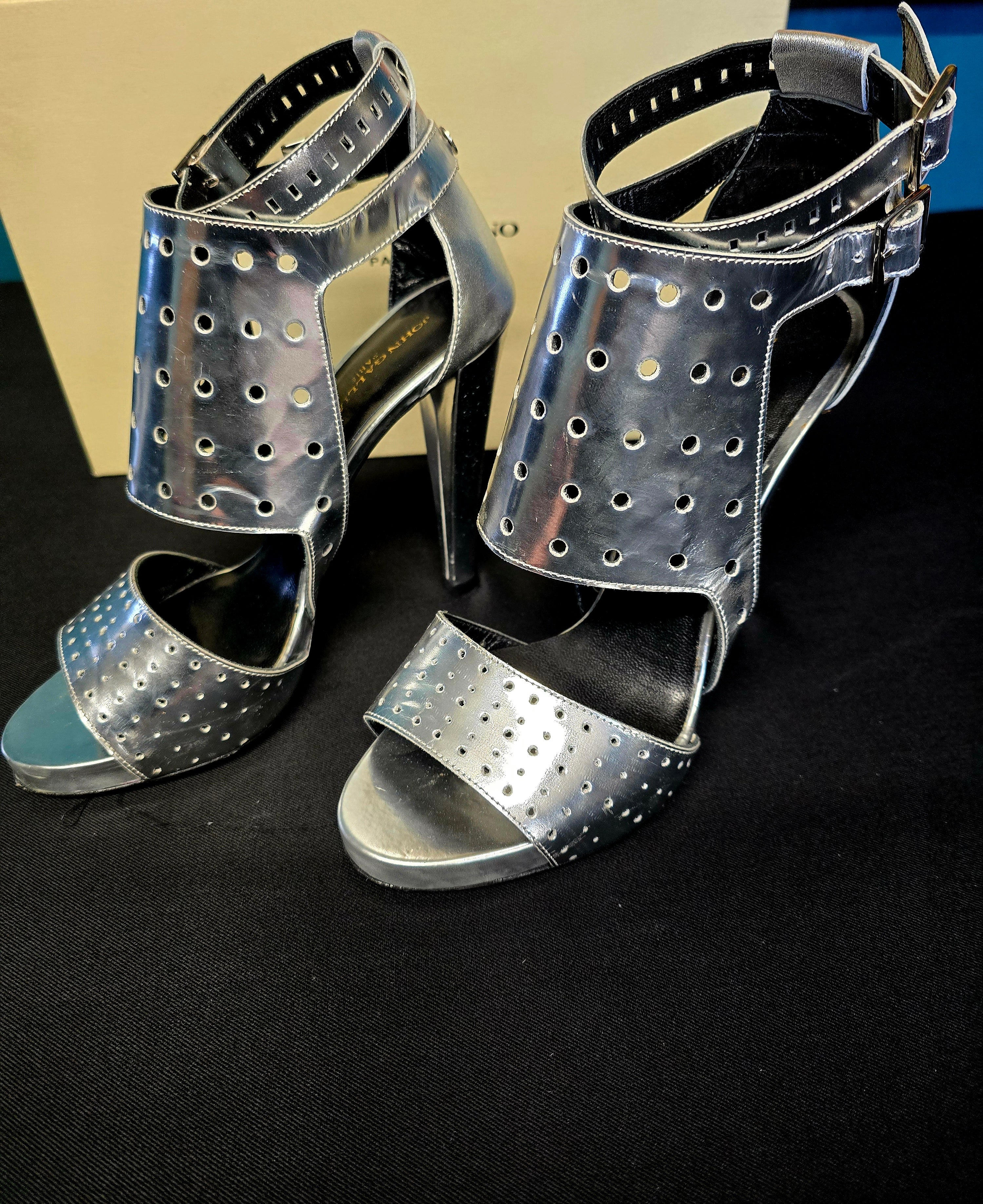 Galliano sandale argent