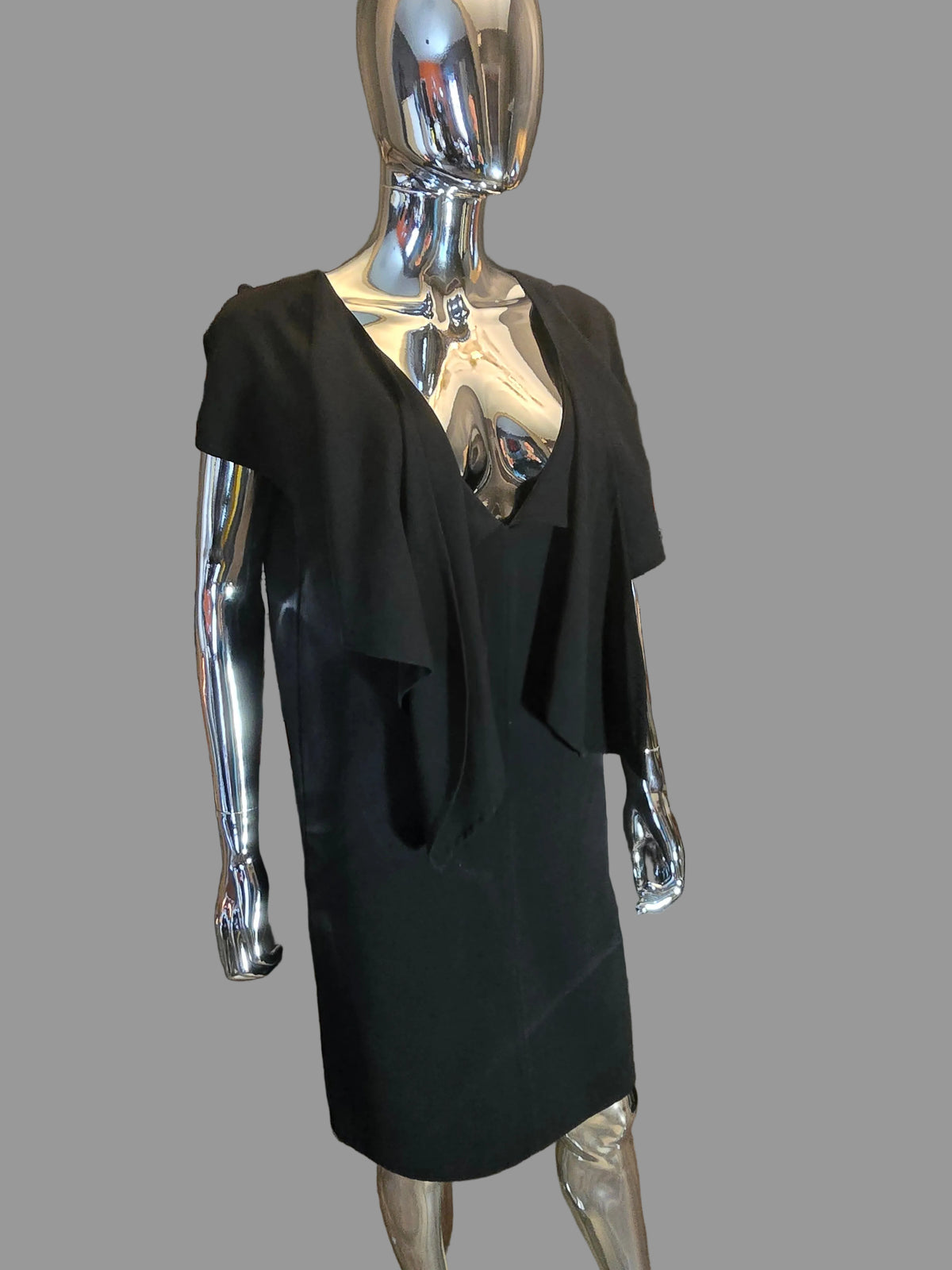 robe drapée noire T42 Nina Ricci - L.F Lusso