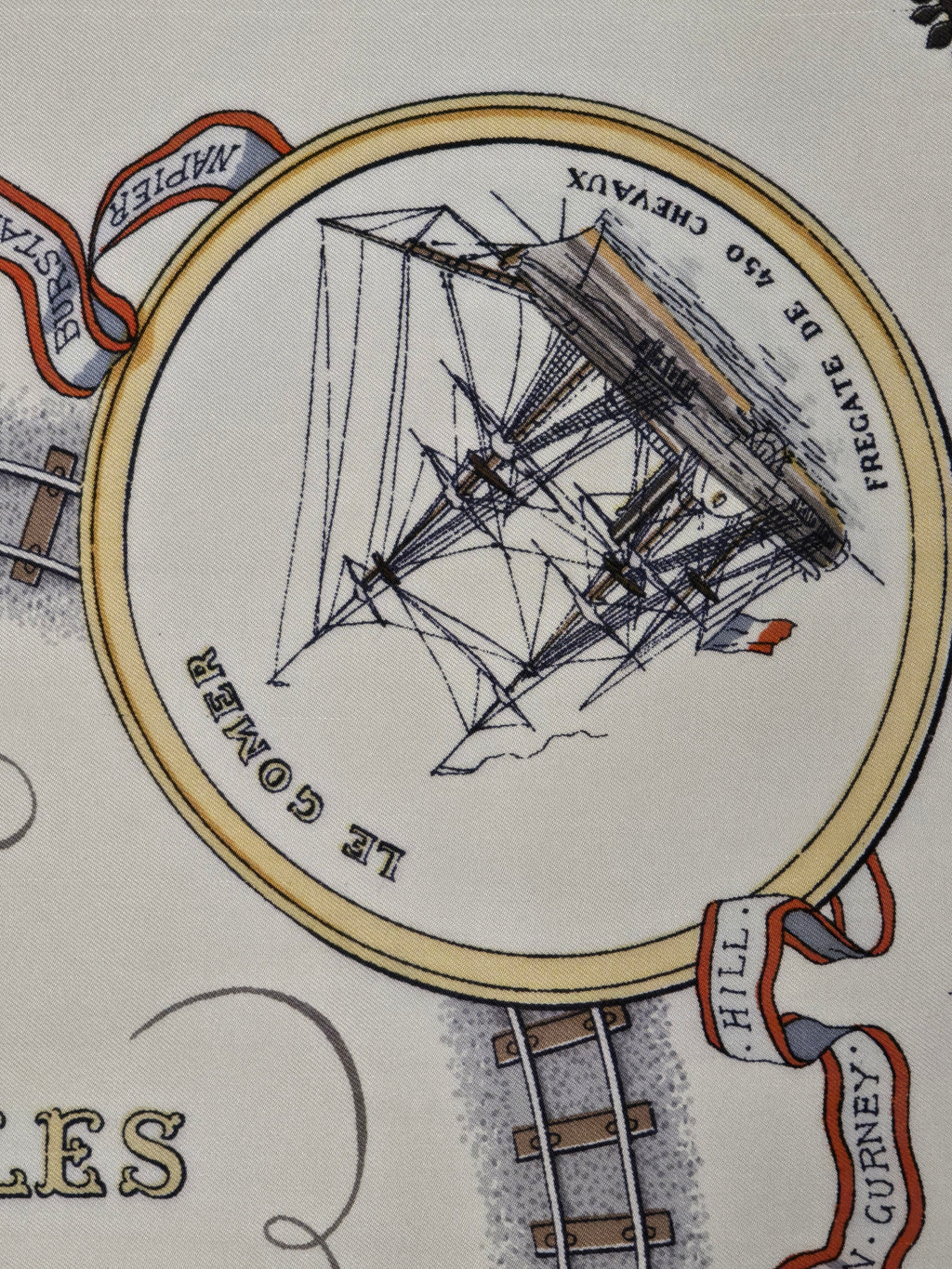 Hermès "les merveilles de la vapeur" carré de soie