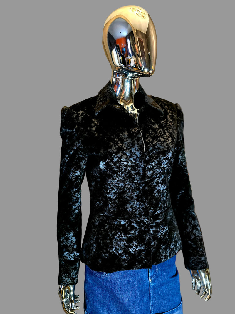 Versace Versus veste velours noire - L.F Lusso