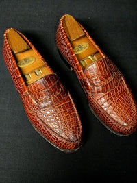 J.M. Weston mocassins en crocodile T37.5