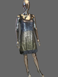 robe de soirée John Galliano argent et dorée - L.F Lusso