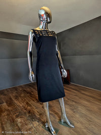 Paco Rabanne robe noire vintage - L.F Lusso