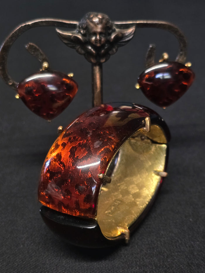 Yves Saint Laurent bracelet and earrings set vintage - L.F Lusso