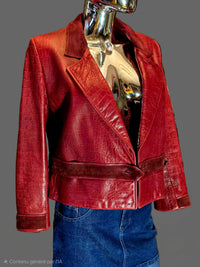 Blouson croco rouge Valentino - L.F Lusso