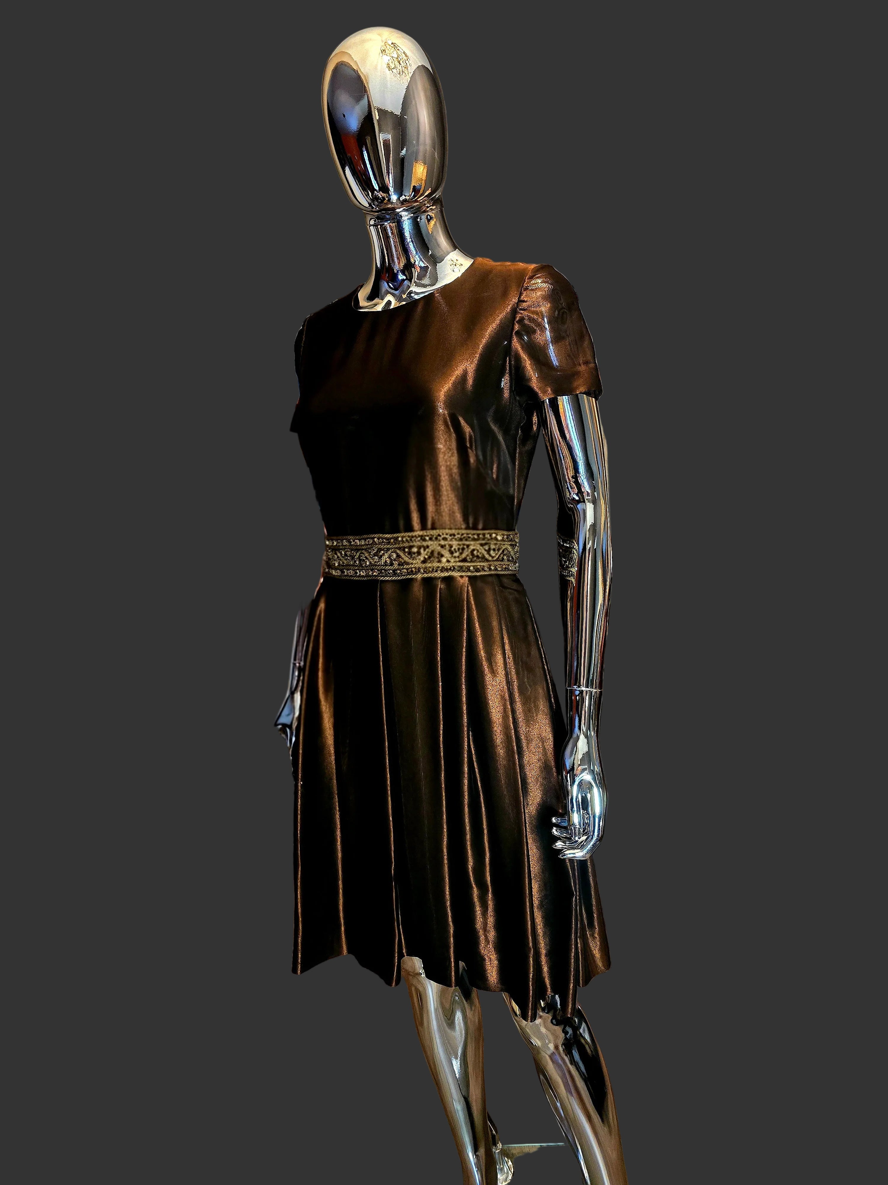 Azzaro robe de soirée en soie T40