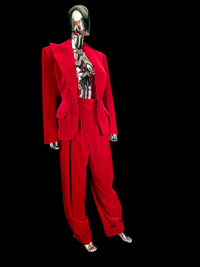 Tailleur velours rouge Alexandre Vauthier - L.F Lusso