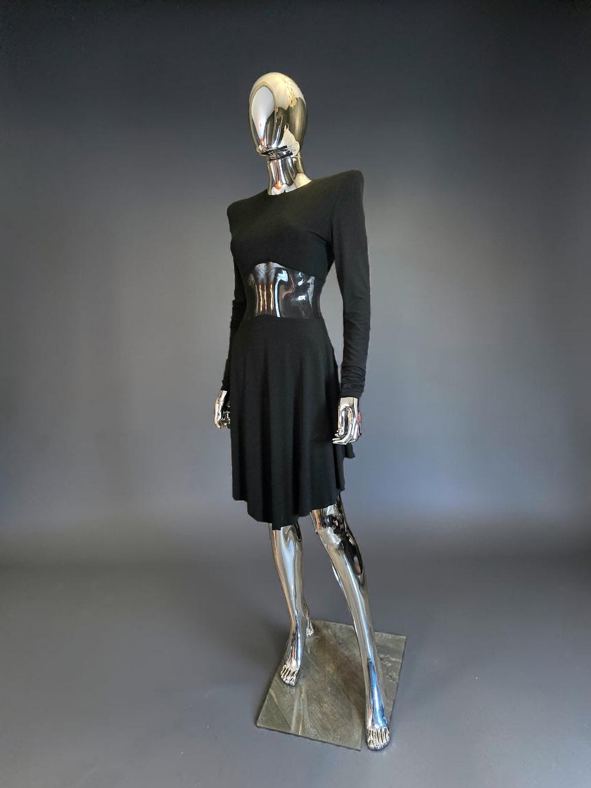 Alexandre Vauthier robe de soirée noire T38 neuve - L.F Lusso