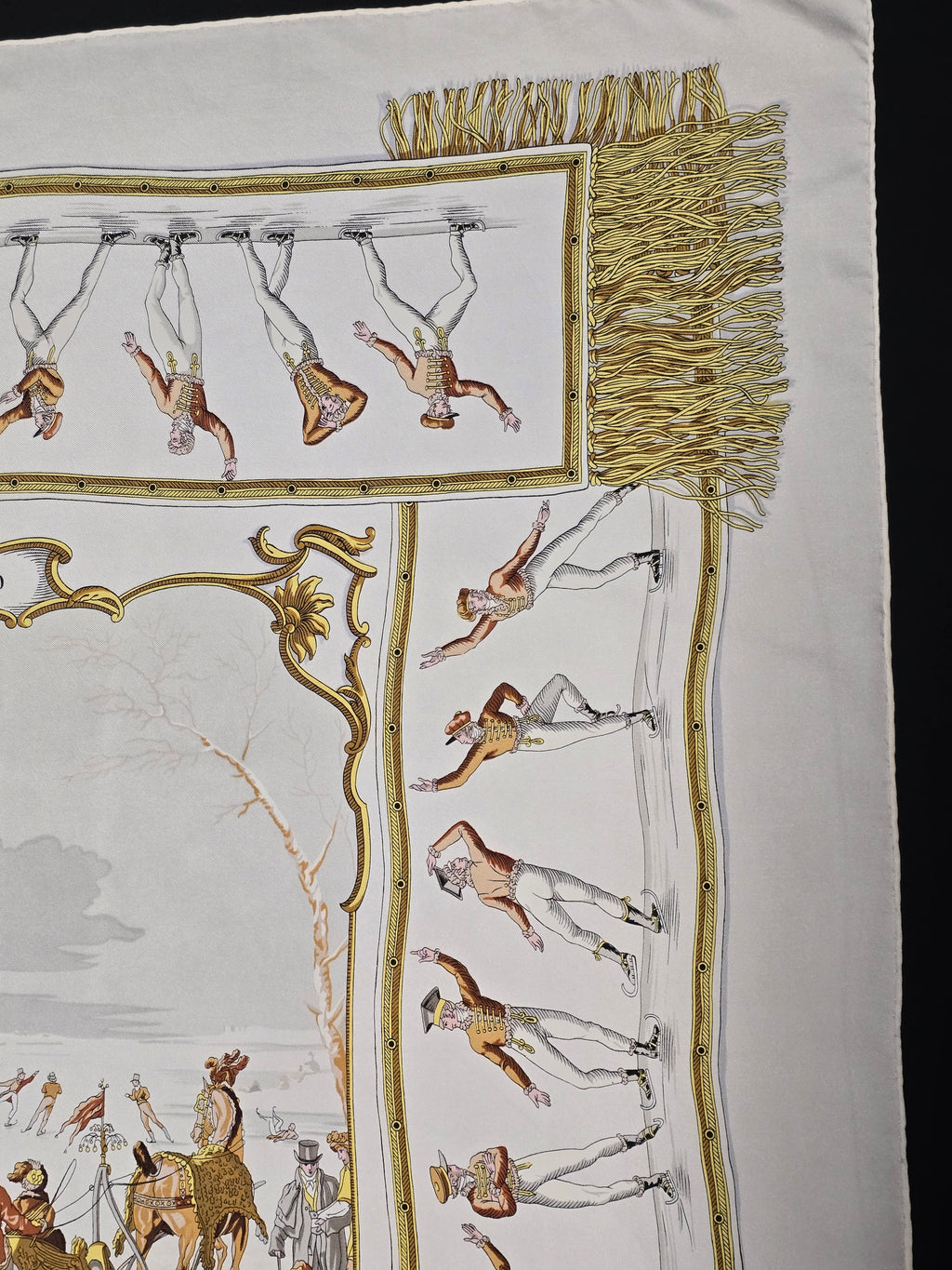 Hermès "les plaisirs du froid"        carréde soie