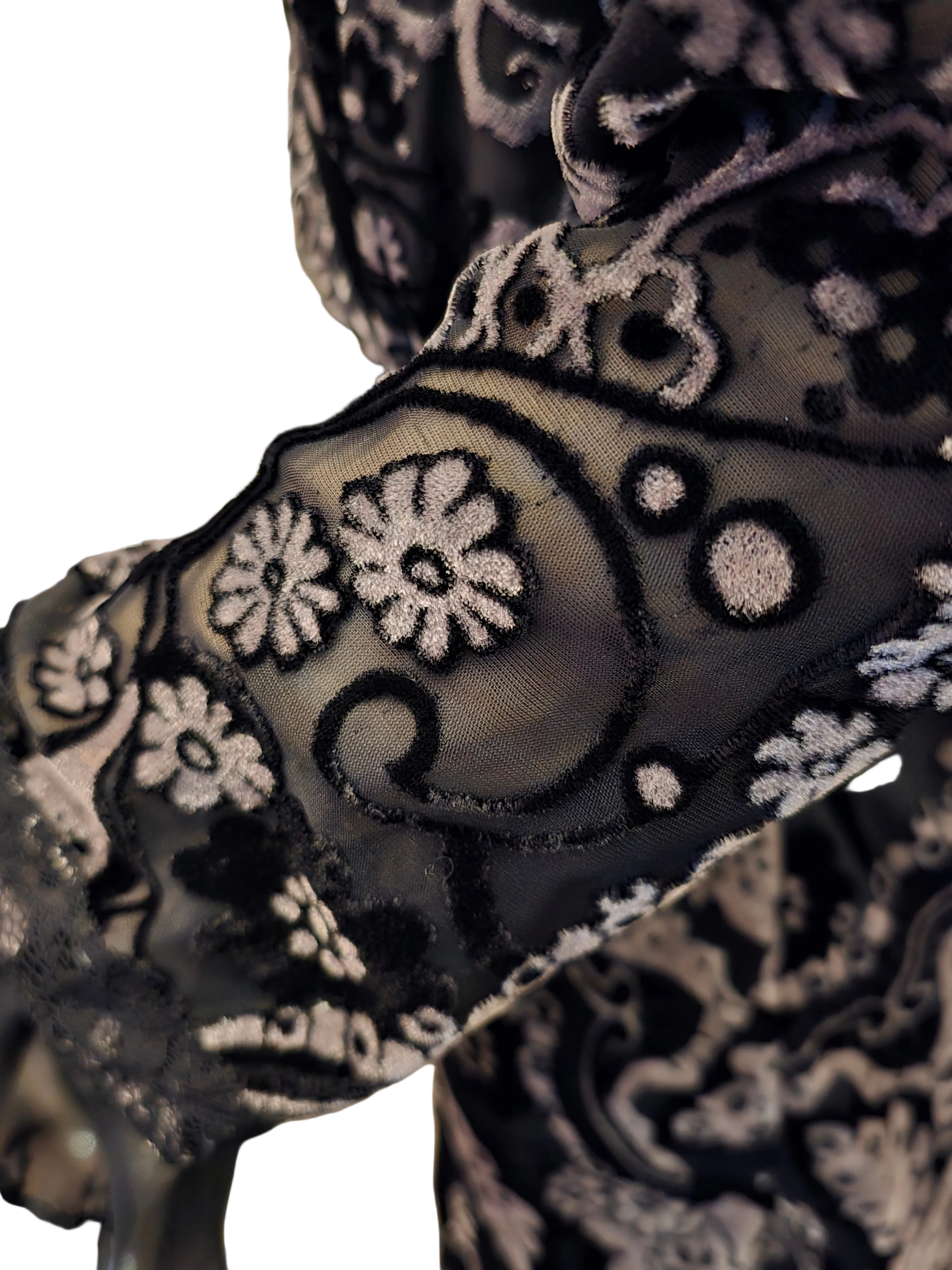 Galliano robe tulle et velours