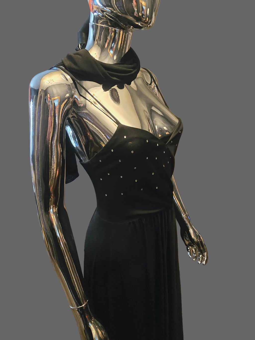 Pierre Balmain Robe de Soirée Bustier Strass Plissée T38