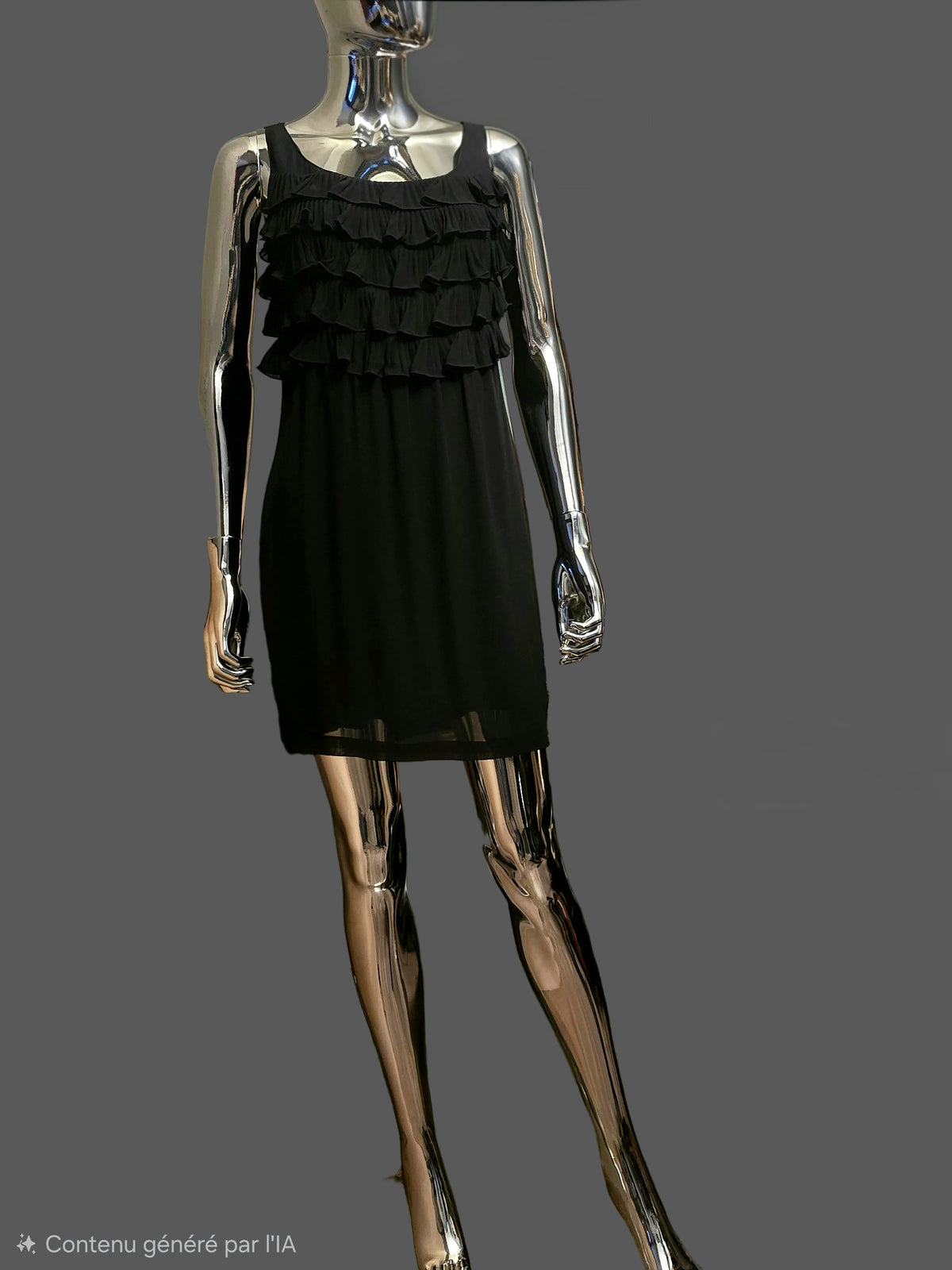 Valentino Oliver black dress size 40 vintage - L.F Lusso