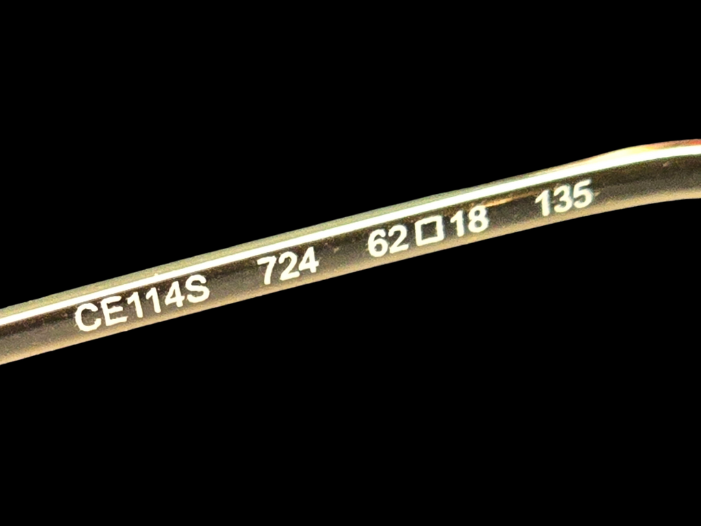 Chloé – Lunettes Monture Dorée & Verres Marron – Jamais Portées