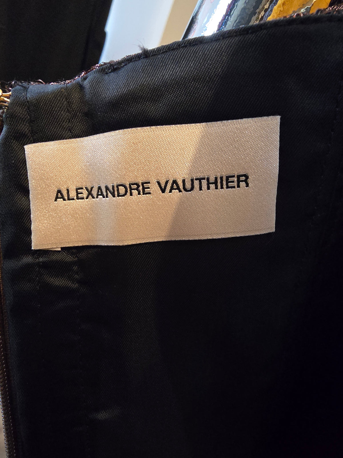 Alexandre Vauthier — Robe Courte Prototype Défilé Lurex Bronze T36