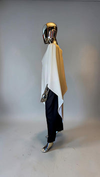 cape poncho blanc Alexandre Vauthier - L.F Lusso