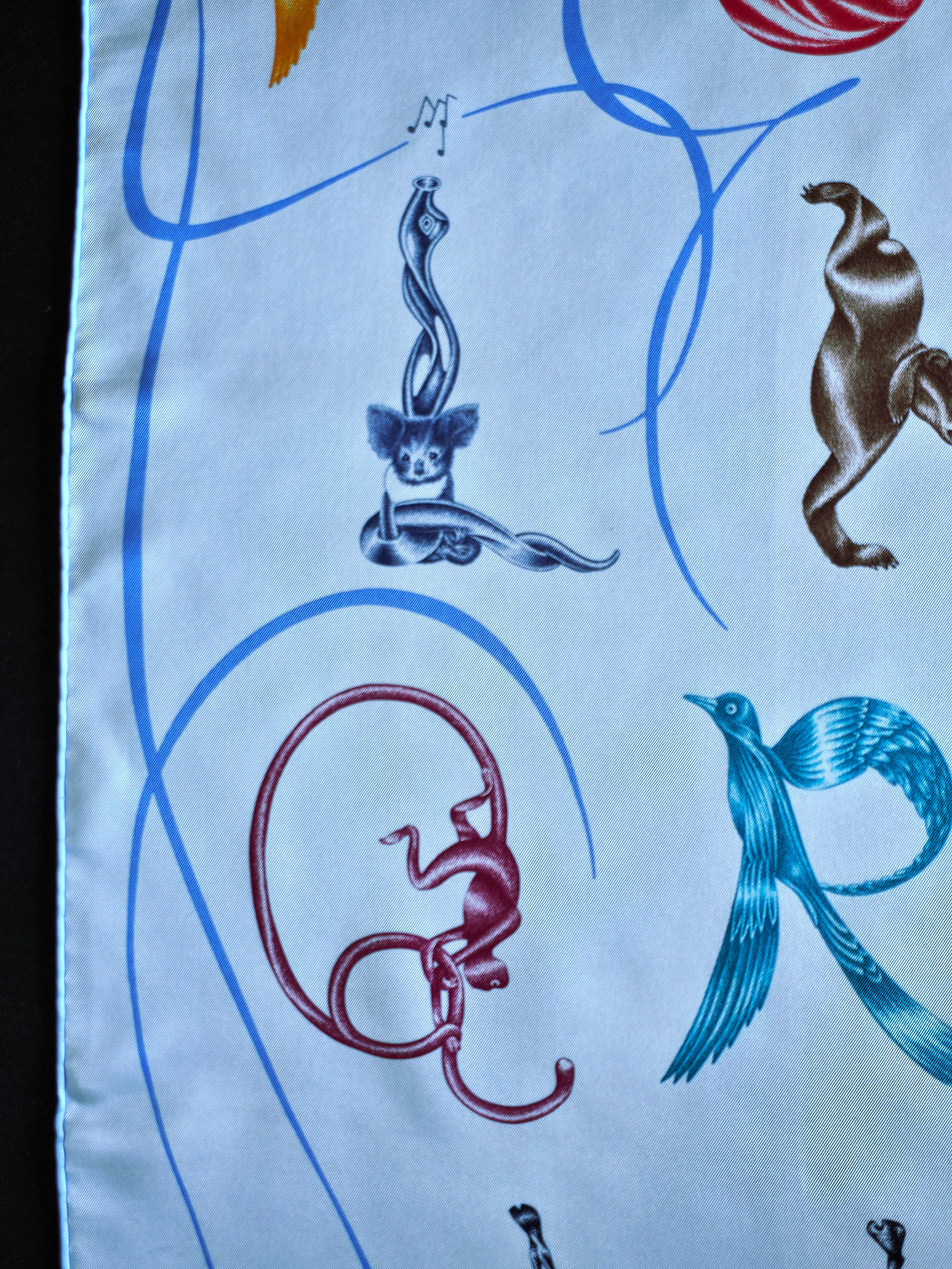 Hermès – Carré de Soie "Faune Létrée" 90×90 cm – 2014