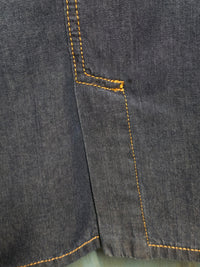Versace Jeans Couture – Jupe Denim & Strass Dorés – Longueur Genou – T38