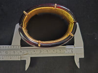 Yves Saint Laurent Parure Bracelet & Clips Oreilles Style Ambre Années 80