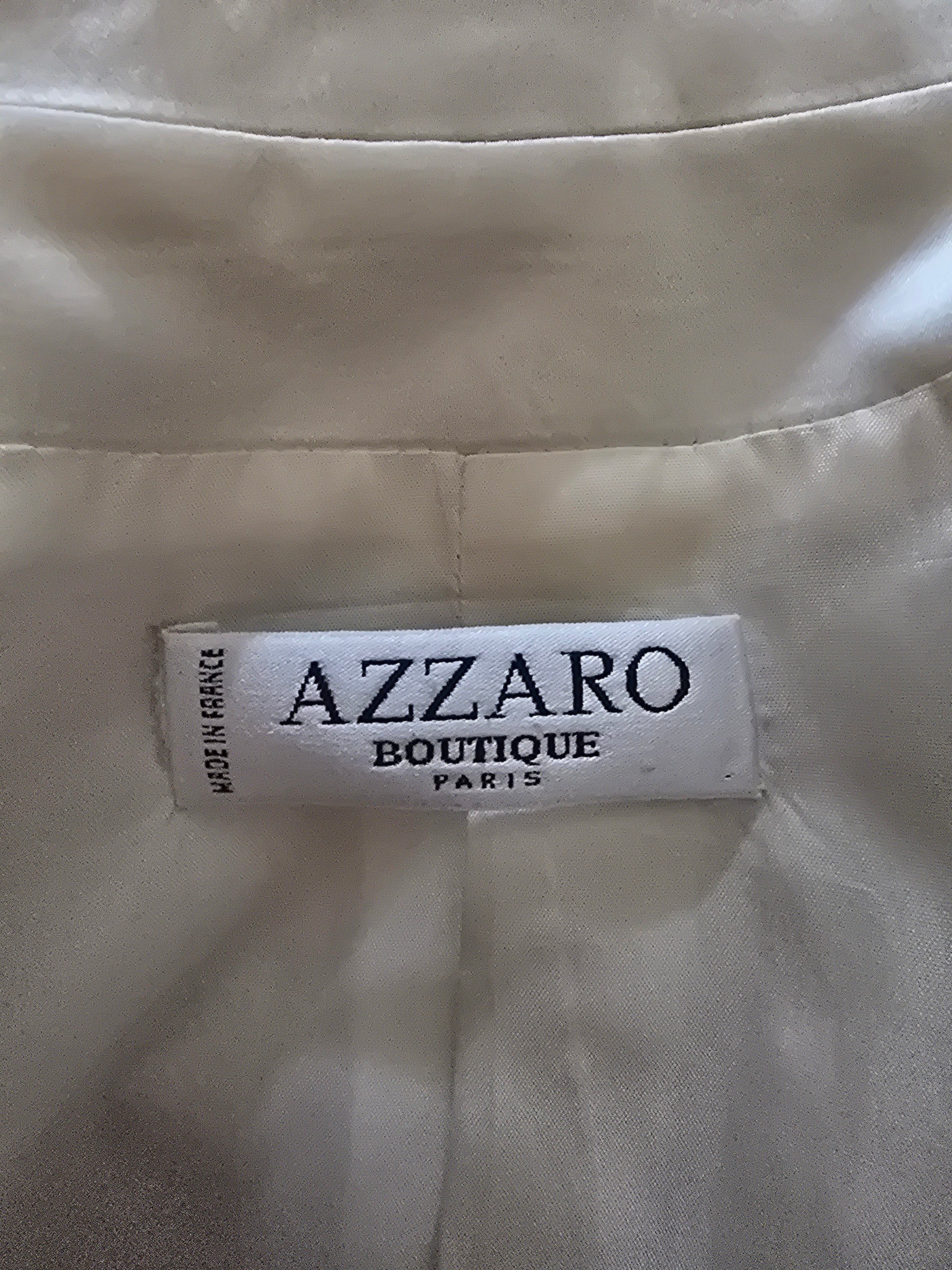 Azzaro beige suit size 40