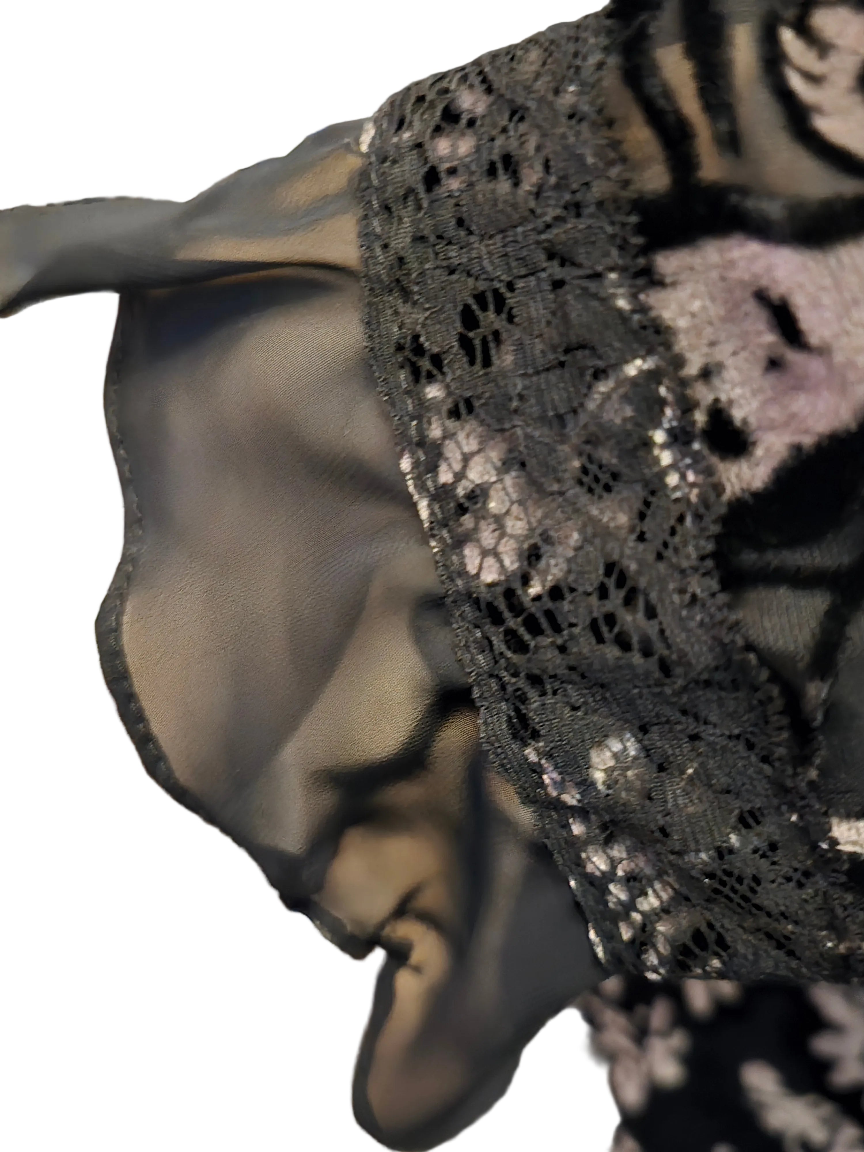 Galliano robe tulle et velours