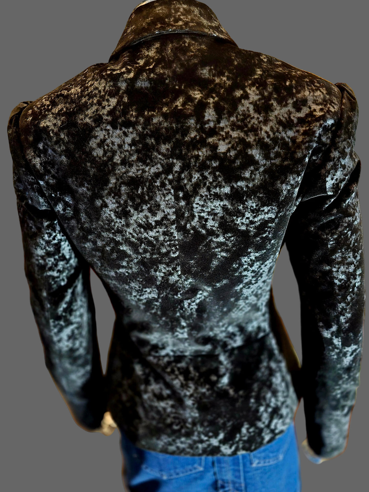 Blouson noire velours Versace - L.F Lusso