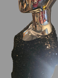 Dolce & Gabbana Robe de Soirée Sequins Noirs T38