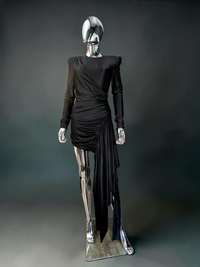Alexandre Vauthier robe courte drapée noire T38 - L.F Lusso