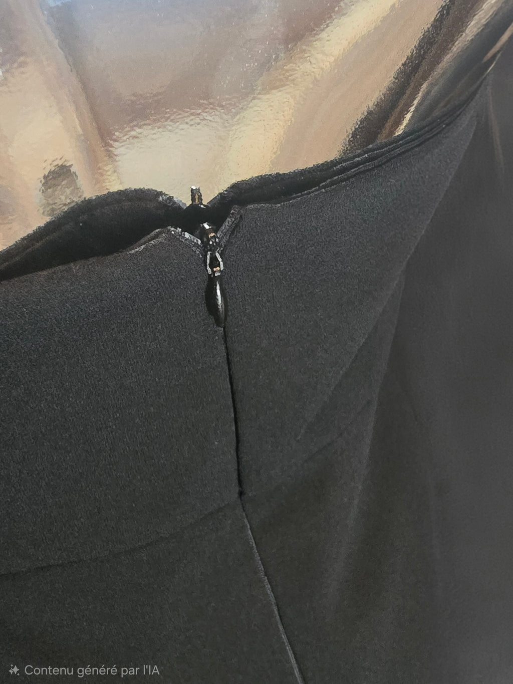 Azzaro Studio Robe de Soirée Noire Plissée T40