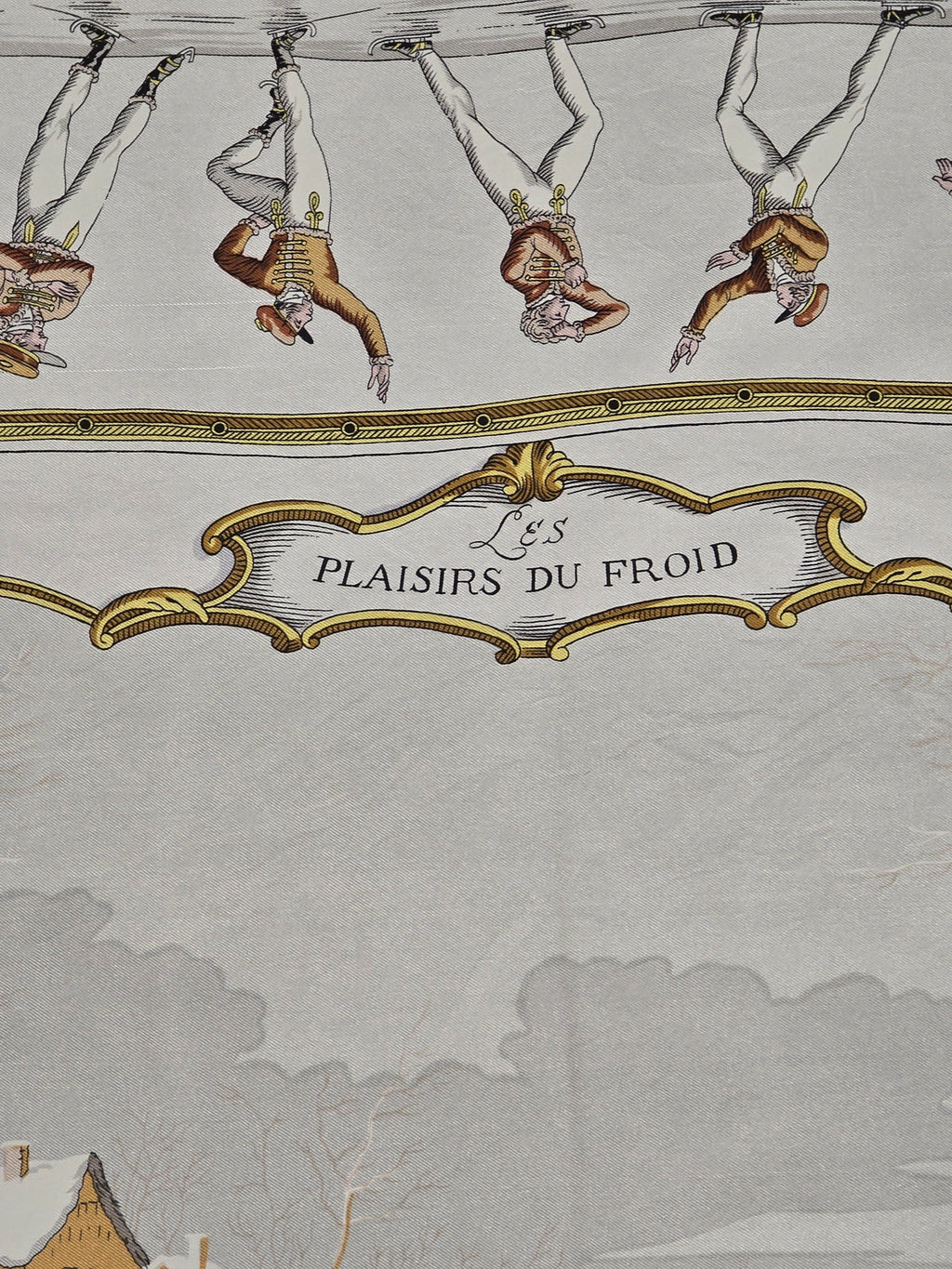 Hermès "les plaisirs du froid"        carréde soie