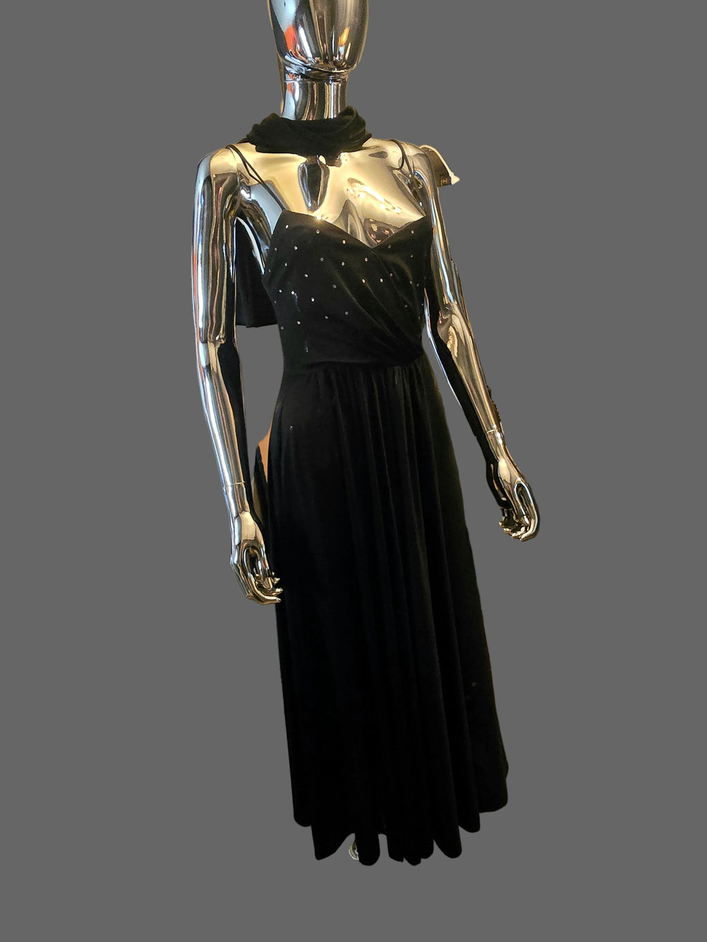 Pierre Balmain Robe de Soirée Bustier Strass Plissée T38