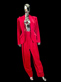 Costume velours rouge Alexandre Vauthier - L.F Lusso
