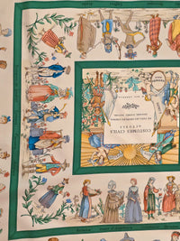 Hermès – Carré de Soie "Costumes Civils Actuels" 90×90 cm – 1995