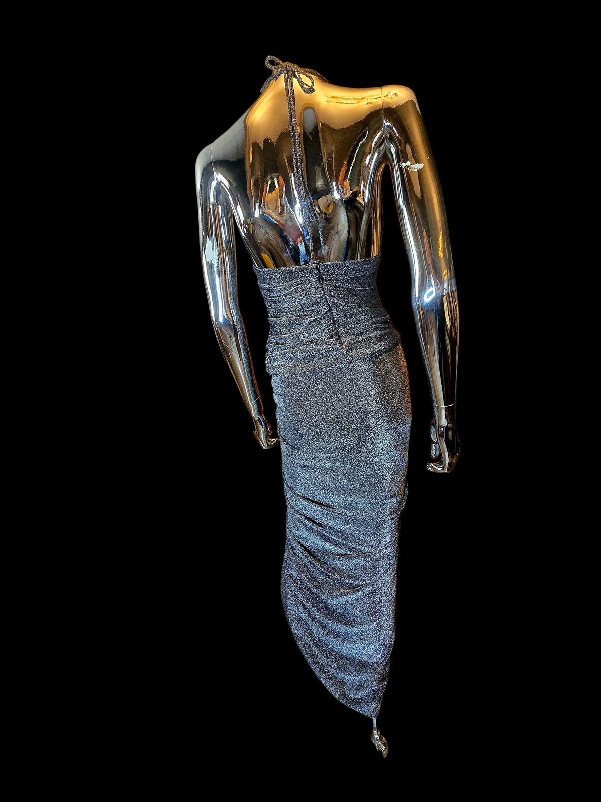 Alexandre Vauthier robe argent dos nu neuve - L.F Lusso