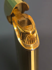 Courrèges Briquet Doré à Facettes Années 80
