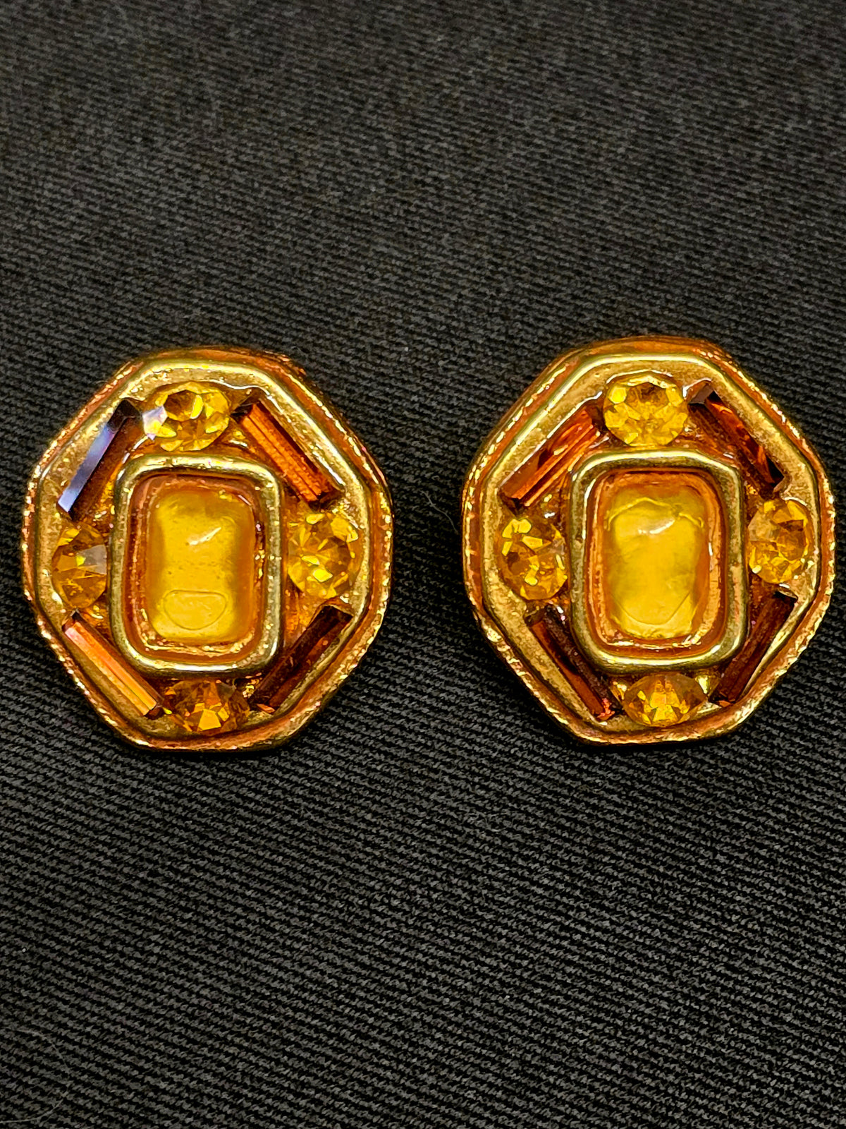Kalinger clip-on earrings 80s vintage - L.F LUSSO