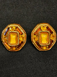 Kalinger clip-on earrings 80s vintage - L.F LUSSO